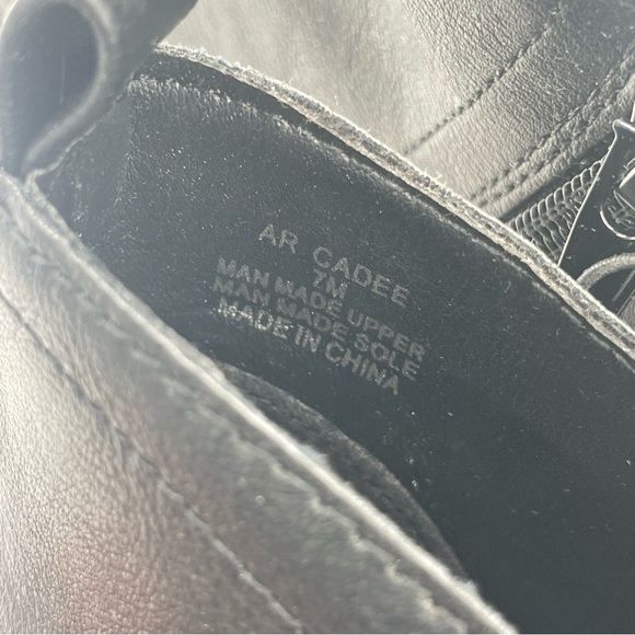 American Rag Womens Cadee Almond Toe Ankle Black PU Leather Boots Size 7M - Picture 14 of 14